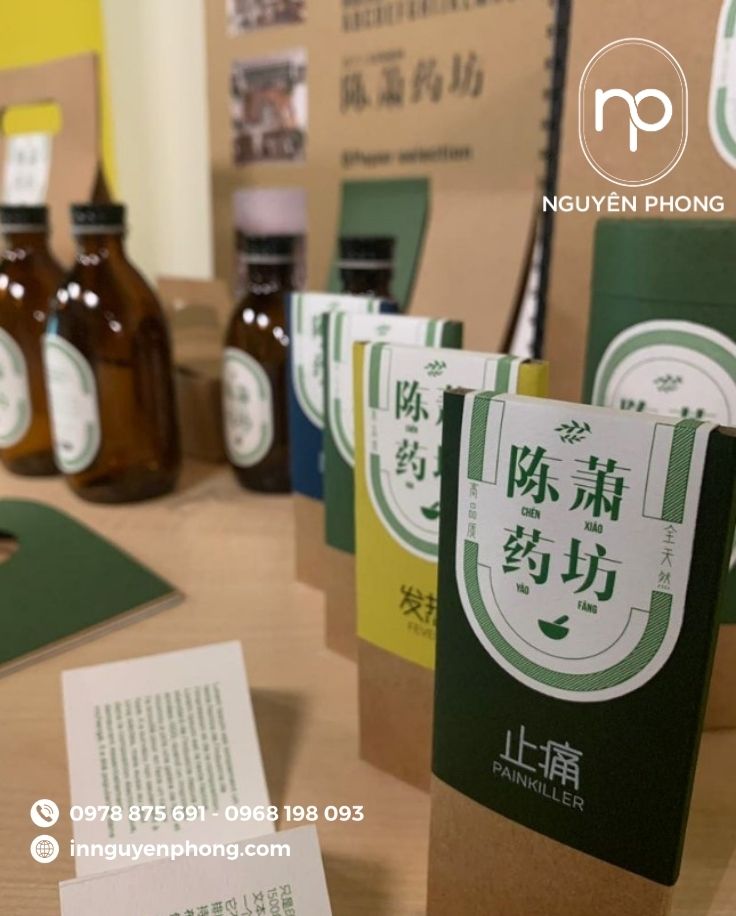 Mẫu logo đông y trên hộp giấy